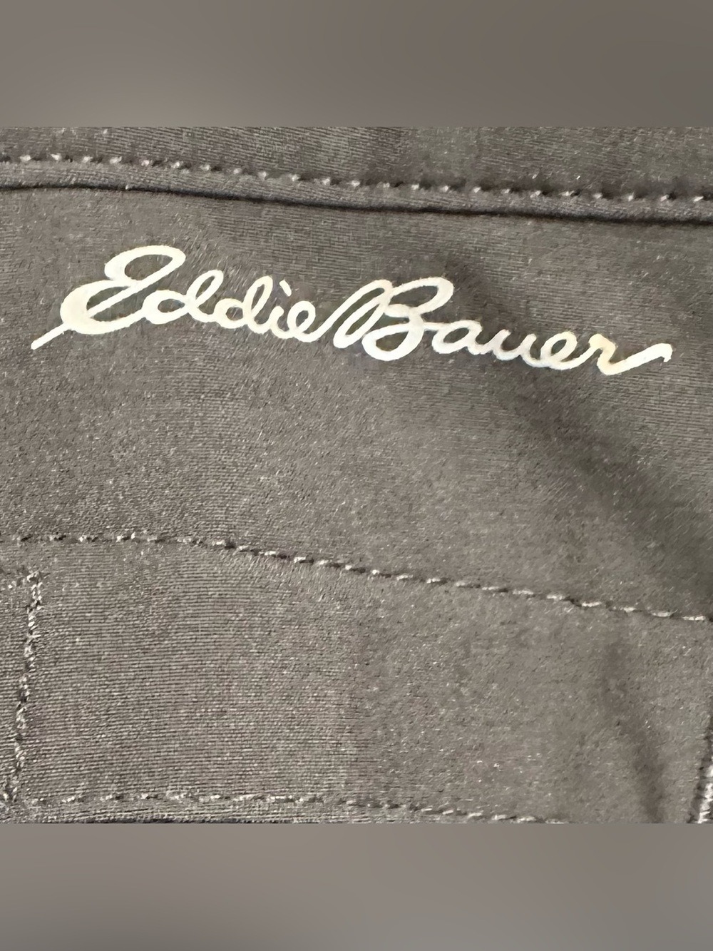 Eddie Bauer Ruched Capri Lightweight Black Pants - Picture 9 of 14